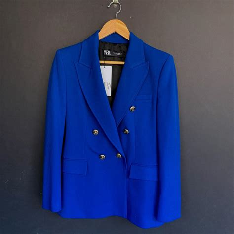 zara royal blue blazer
